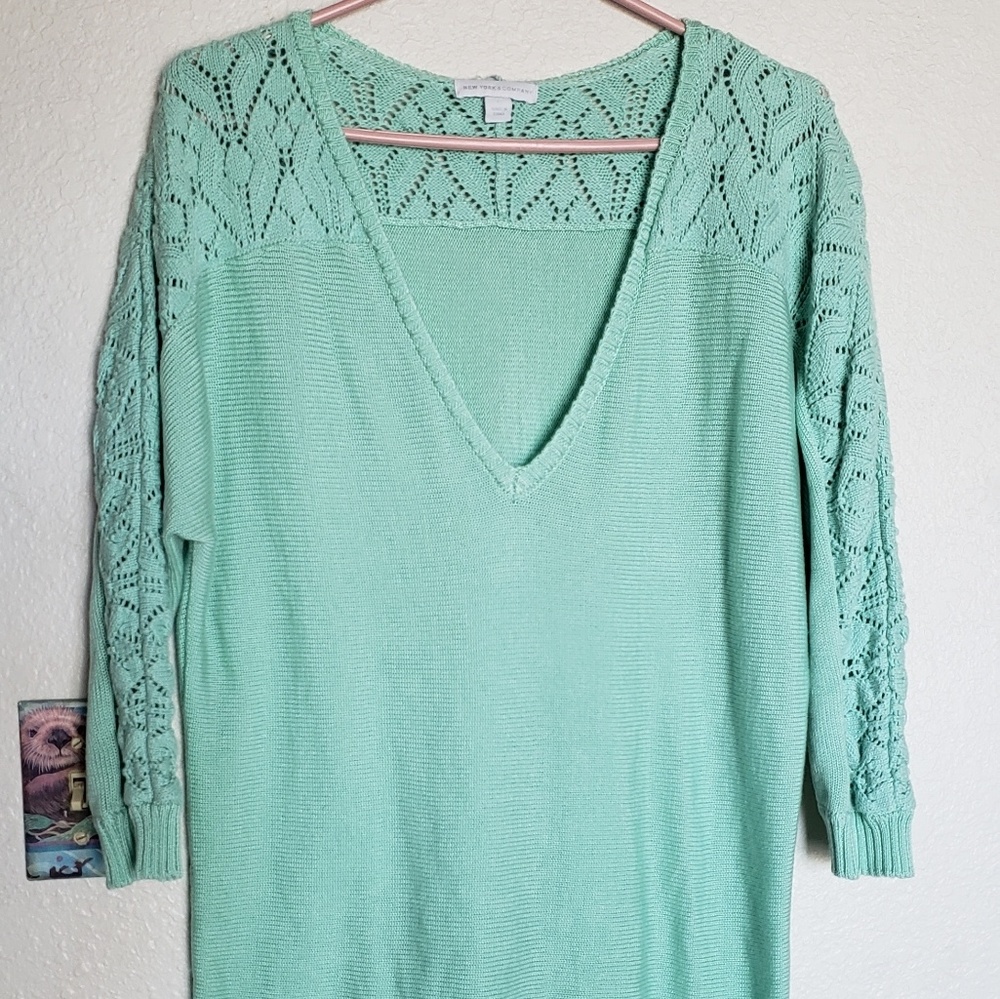 Knitted sweater shirt